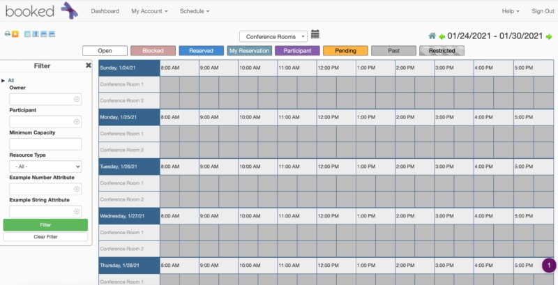 The Booked customer support tool.