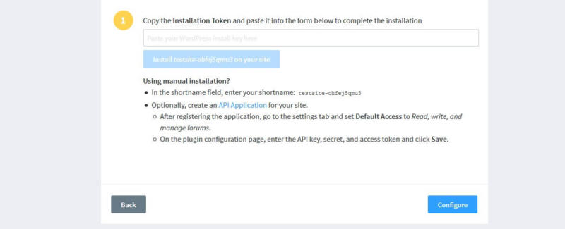 Retrieving your Disqus installation token.