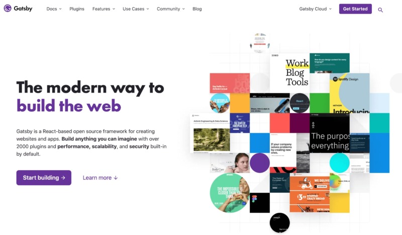 The website for the Gatsby React framework.