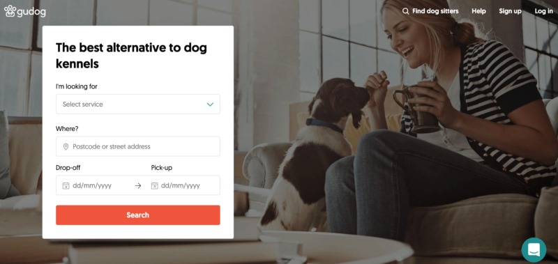 A pet-sitting website created with Frontity