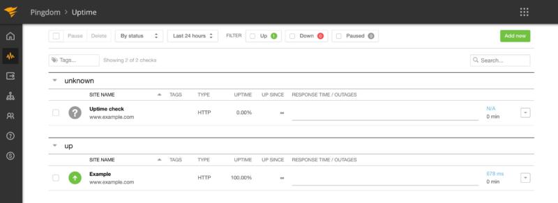 A live uptime check.