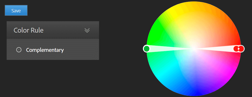 Finding complementary tones using a color wheel.