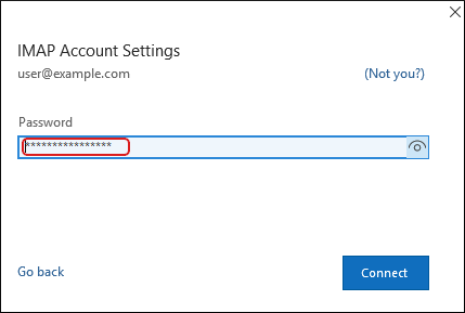 Outlook 365 - IMAP password